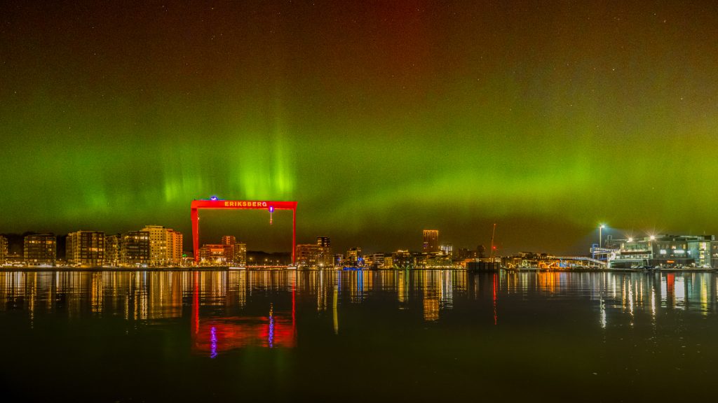 Northern lights over central Gothenburg 2023-03-15 Northern lights over central Gothenburg 2023-03-15
